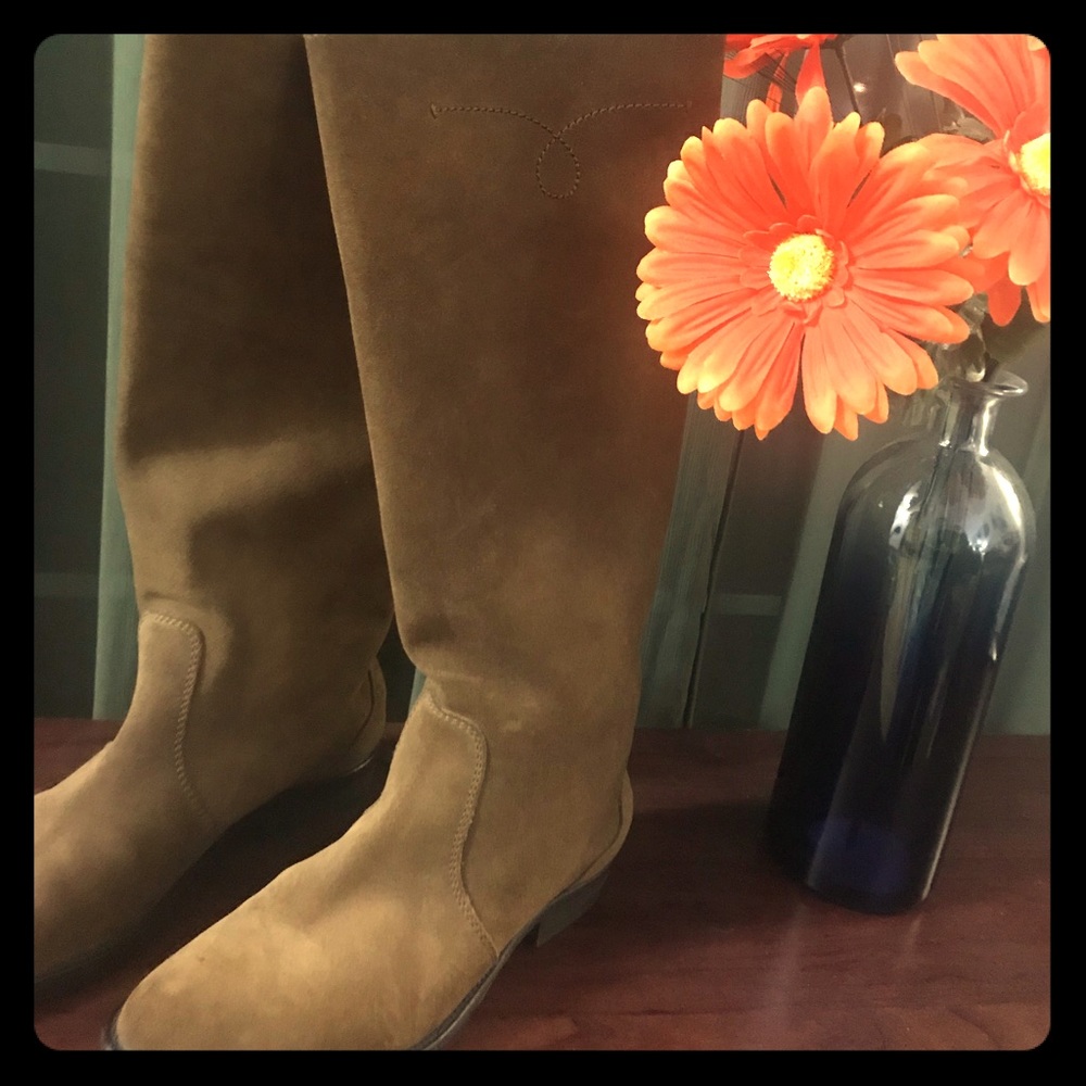 JCrew Suede Riding Boots